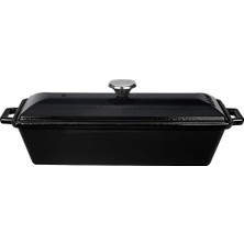 Döküm Ekmek Kabı/terrine, 11X29 Cm, Siyah