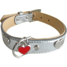 Deri Boyun Kalp Desenli Tasma