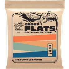 Ball Flatwound Grup I Elektrik Bas Telleri, Ölçü 55-110