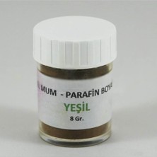 Parti Vitrini Yeşil Renk Jel Mum ve Parafin Toz Boyası 5 gr