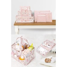 Pazar Kapısı Baby Yeni Doğan Seti - Bavul Organizer, Bakım ve Alt Bakım Çantası (Pembe)