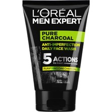 L'oréal Paris Men Expert Pure Charcoal 100 ml Cilt Problemlerine Karşı Savaşan Yüz Yıkama Jeli