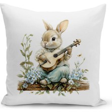 Bertille Home Ilkbahar Serisi Çift Tarafı Dijital Baskılı Kırlent Kılıfı (Spring Easter Paskalya)