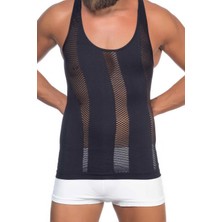 Liyuza Siyah Mı Emay E1009 Fileli Erkek Korse Atlet