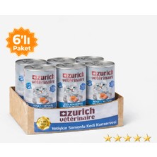 Zurich Veterinaire Balık Etli Yetişkin Kedi Konservesi 415 gr x 6’lı Paket