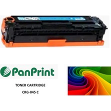 PanPrint Canon I-Sensys LBP-612CDW Mavi Muadil Toner (CRG-045 C)