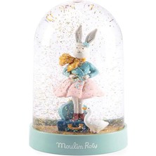Moulin Roty Dans Okulu Kar Küresi Tavşanlı 13x9x9 cm Büyüleyici Hediye Seçeneği