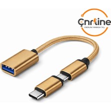Çnrline Rio USB Otg Dönüştürücü Kablo – Veri Aktarım Destekli