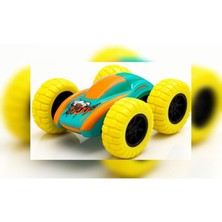 abnturk Engel Tanımaz Akrobat Araba Takla Atan Kauçuk Teker Çılgın Oyuncak Sürtmeli 4 Çeker Kırılmaz Oyuncak