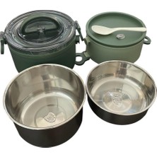 Feyza Design Paslanmaz Çelik 1600 ml Yemek Kabı, Sağlıklı ve Dayanıklı Tasarım