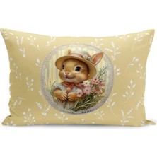 Bertille Home Ilkbahar Serisi Çift Tarafı Dijital Baskılı Kırlent Kılıfı (Spring Easter Paskalya)