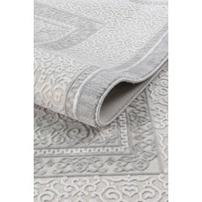 Badelya Home Elina Krem Gri 7105 Modern Desen Doğal Taban Tozumaz Salon Koridor Mutfak Çocuk Oturma Odası Halı Yolluk