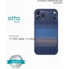 Otto Tech Armor Kevlar Magsafe Kılıf iPhone 17 Pro Max Etnik Mavi