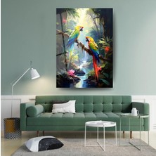 Glitglass Cam Tablo: Doğal Yaşam ve Şelale