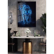 Glitglass Cam Tablo - Mavi Ateşin Büyüleyici Gücü