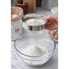 abnturk 15 cm Paslanmaz Çelik Un Eleği Ince Gözenekli Dayankılı Çelik