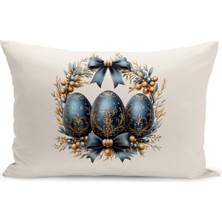 Bertille Home Ilkbahar Serisi Çift Tarafı Dijital Baskılı Kırlent Kılıfı (Spring Easter Paskalya)