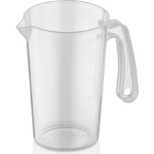 GastroPlast Kabartma Dereceli Ölçü Kabı – Beher ,karaf - Maşrapa ,  Ergonomik Saplı,gıda ile Temasa Uygun, Dayanıklı Plastik Ölçek Kabı (0.5 Lt / 1 Lt / 2 Lt / 3 Lt / / 5 Lt)