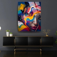 Glitglass Lüks Cam Tablo, Dekoratif,yüz Sanat Eseri