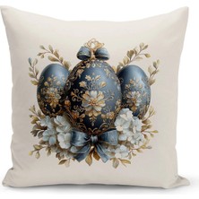 Bertille Home Ilkbahar Serisi Çift Tarafı Dijital Baskılı Kırlent Kılıfı (Spring Easter Paskalya)