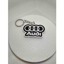 3D VAN TASARIM Audi Logolu Araba Anahtarligi  Anahtarlık