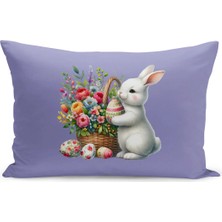 Bertille Home Ilkbahar Serisi Çift Tarafı Dijital Baskılı Kırlent Kılıfı (Spring Easter Paskalya)