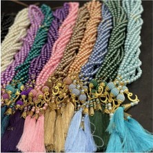 Begün 50 Adet Incili Cam Kaliteli Tesbih...karışık Renk Gönderilir...