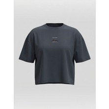 Broco Kadın Oversize Yumuşak Kumaş Wild Forever Crop T-Shirt