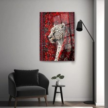 Glitglass Minimalist Yaşam Soyut Sanat Desenli Temperli Cam Tablo