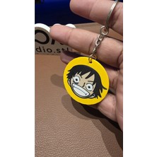 Anka Atölye One Piece - Luffy Şapka Anahtarlık - Anime Temalı Anahtarlık / Çanta Süsü