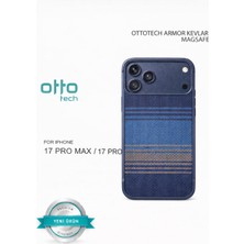 Otto Tech Armor Kevlar Magsafe Kılıf iPhone 17 Pro Etnik Mavi