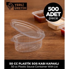 Feyza Design 50 cc Plastik Sos Kabı Seti, 500 Adet, Pratik ve Dayanıklı Ambalaj