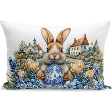 Bertille Home Ilkbahar Serisi Çift Tarafı Dijital Baskılı Kırlent Kılıfı (Spring Easter Paskalya)