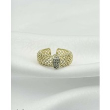 SY Aksesuar Çelik Gold Yüzük(Ayarlanabilir)