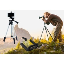 Akinco Tripod : Telefon ve Kamera Tutucu Ayak + Telefon Tutucu - 105CM