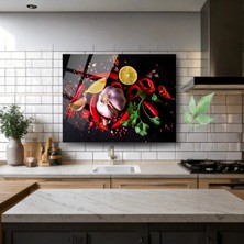 Glitglass Mutfak Cam Tablo - Canlı ve Lezzet Dolu Tasarım