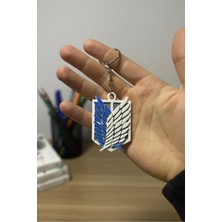 Anka Atölye Attack On Titan Keşif Birliği Simgesi Anahtarlık / Çanta Süsü - Shingeki No Kyojin