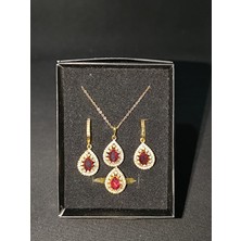 Vulwox Saray Işıltısı Damla Taşlı Takı Seti.