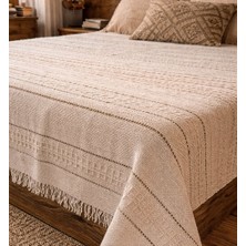 Shal Home Etnik Desen Pamuk Yatak ÖRTÜSÜ-200X230CM