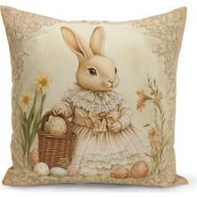 Bertille Home Ilkbahar Serisi Çift Tarafı Dijital Baskılı Kırlent Kılıfı (Spring Easter Paskalya)