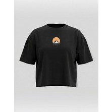 Broco Kadın Oversize Yumuşak Kumaş Anatolian Soul Ver.2 Crop T-Shirt