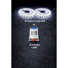 ZMR Lumıxa 3 Çipli 10 Metre Beyaz LED + 12.5 Amper Trafo
