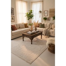 Zeta Halı Labirent Yumuşak Dokulu Modern Halı