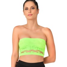 Liyuza Yeşil Mı Emay 4050 Double Örgü Toparlayıcı Straplez Büstiyer