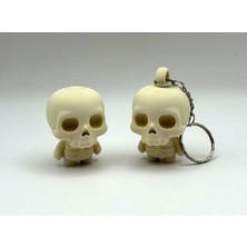 Anka Atölye Sevimli Mini Iskelet Anahtarlık + Masaüstü Figür (Hediye)– Halloween Dekoratif Sevimli Hediyelik