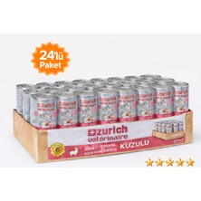 Zurich Veterinaire Kuzu Etli Yetişkin Kedi Konservesi Pate 415 gr x 24’lü Paket