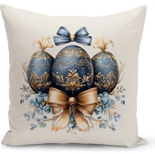 Bertille Home Ilkbahar Serisi Çift Tarafı Dijital Baskılı Kırlent Kılıfı (Spring Easter Paskalya)