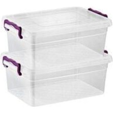 Feyza Design Yatay Saklama Kabı 30 Lt, Set (2'li) – Pratik ve Şık Ev Düzeni