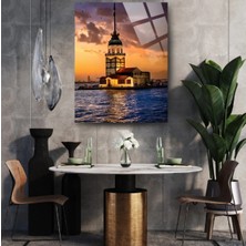 Glitglass Kız Kulesi'nde Gün Batımı Cam Tablo