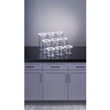 Feyza Design Set Halinde 9 Adet Kare Saklama Kabı, Çeşitli Hacimlerde, Pratik Kullanım